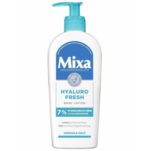 Mixa – Lait de Corps Hyaluro Fresh Glycérine Végétale Acide Hyaluronique Peau Normale 400ml