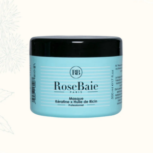 bleu .ROSEBAIE MASQUE HUILE DE RICIN X KERATINE 500ML