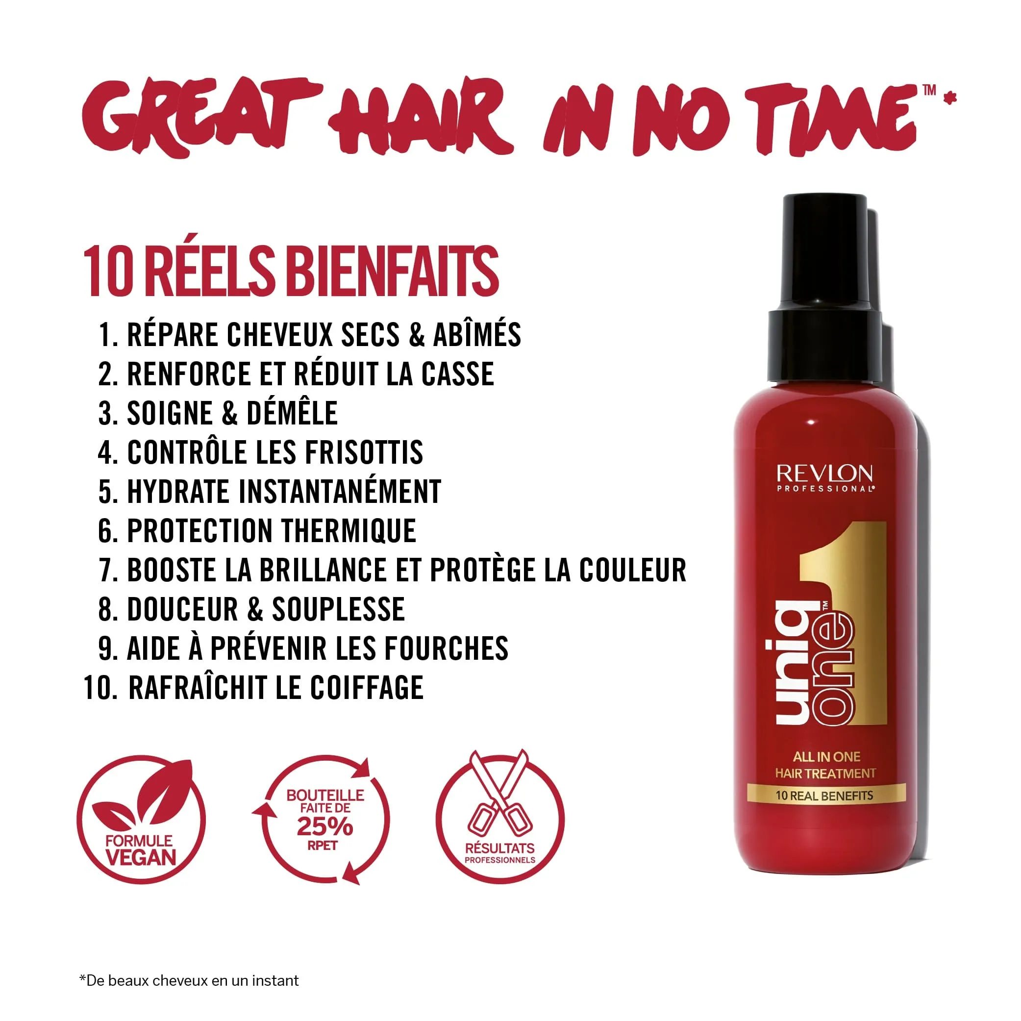 REVELON UNIQ ONE SPRAY RED 150ML – Image 3